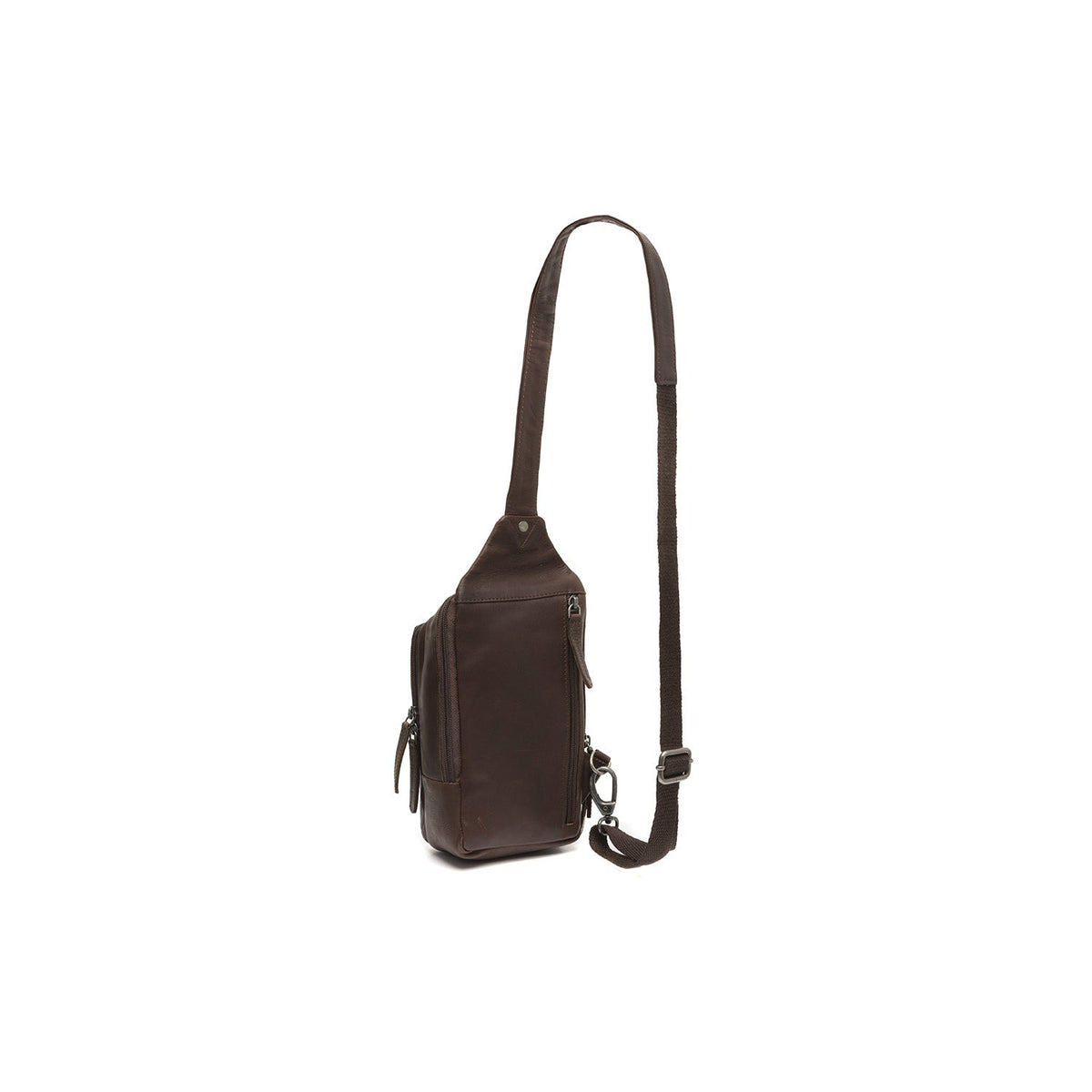 Brown Leather Sling Bag Riga til Kvinder, detail view 4