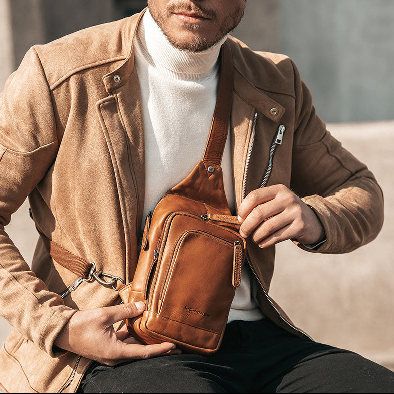 Leather Sling Bag Riga til Kvinder – alternate product view 2