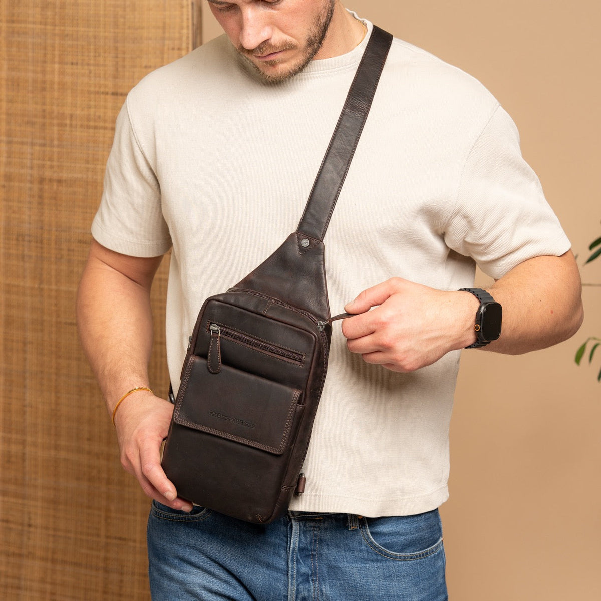 Leather Sling Bag Turelle til Kvinder – alternate product view 2