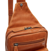 Cognac Leather Sling Bag Turelle til Kvinder, detail view 1
