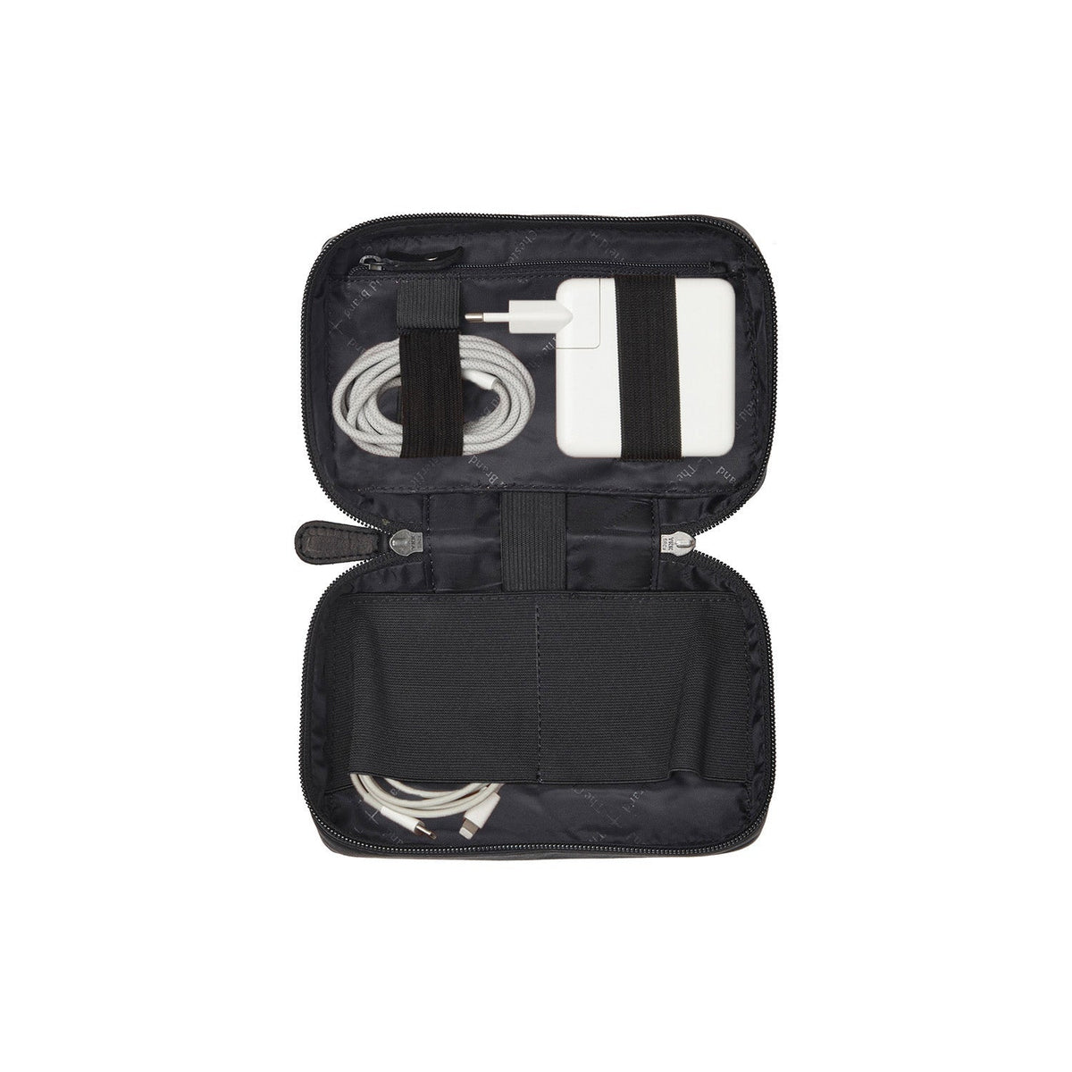 Leather Tech-Organizer Ardan til Kvinder in Classic 100% Full-Grain Leather - Front Profile View &amp; Tailored Silhouette | Buy Online