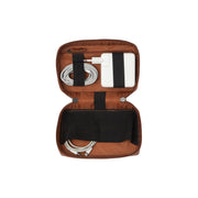 Cognac Leather Tech-Organizer Ardan til Kvinder, front view