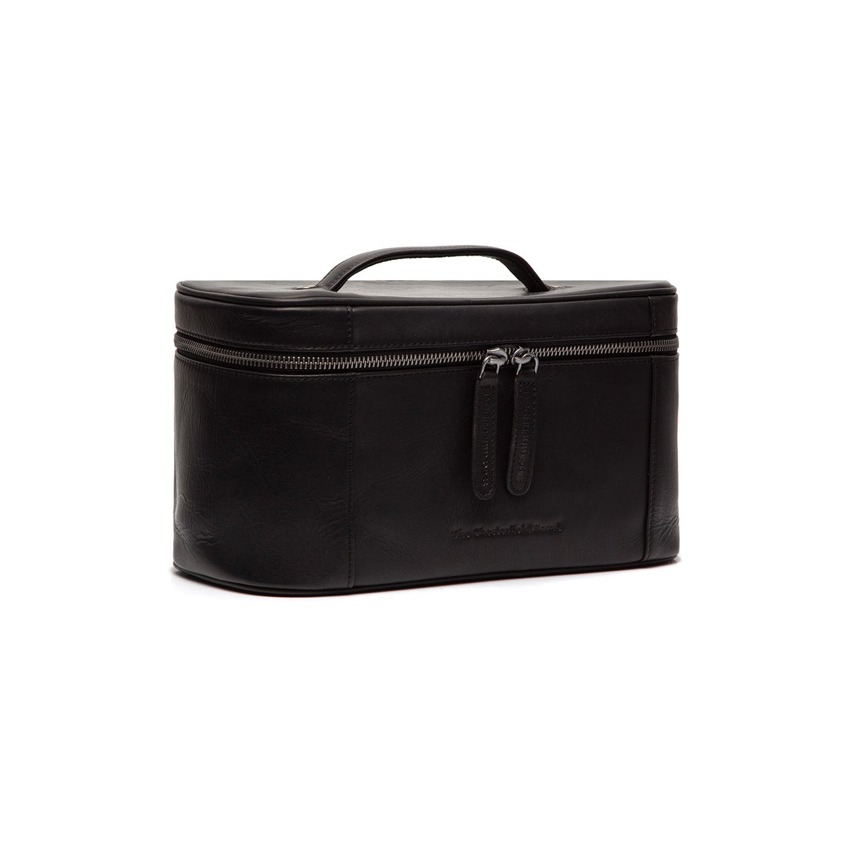 Limone Full-Grain Leather Toiletry Bag til Kvinder in Classic 100% Full-Grain Leather - Front Profile View &amp; Tailored Silhouette | Buy Online