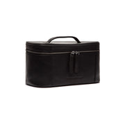 Limone Full-Grain Leather Toiletry Bag til Kvinder in Classic 100% Full-Grain Leather - Front Profile View &amp; Tailored Silhouette | Buy Online