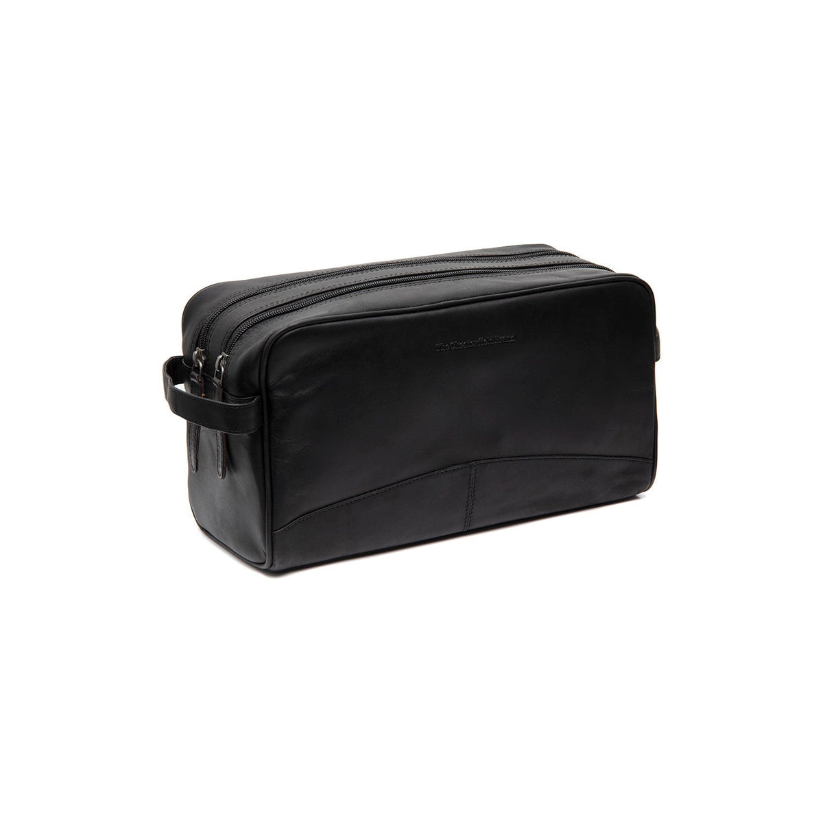 Stefan Full-Grain Leather Toiletry Bag til Kvinder in Classic 100% Full-Grain Leather - Front Profile View &amp; Tailored Silhouette | Buy Online