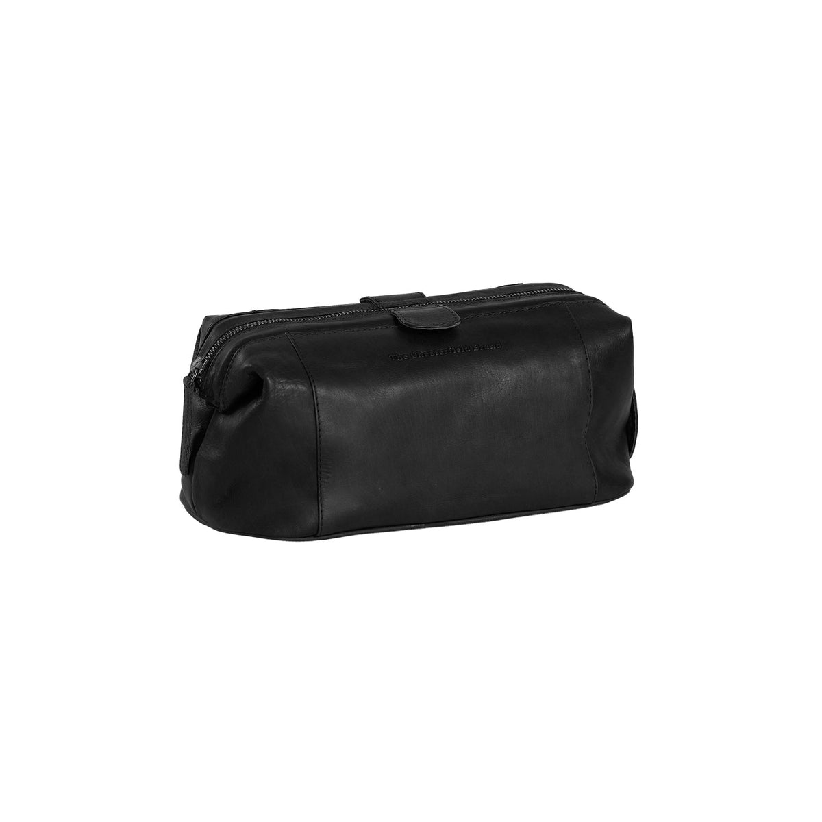 Vince Full-Grain Leather Toiletry Bag til Kvinder in Classic 100% Full-Grain Leather - Front Profile View &amp; Tailored Silhouette | Buy Online