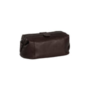 Tailored Rib Cuffs &amp; Hem Craftsmanship Construction Detail on Vince Full-Grain Leather Toiletry Bag til Kvinder