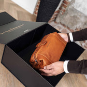 Vince Full-Grain Leather Toiletry Bag til Kvinder – alternate product view 2