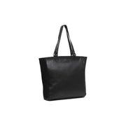 Berlin Full-Grain Leather Tote Bag til Kvinder in Classic 100% Full-Grain Leather - Full Exterior Front Profile View | Buy Online
