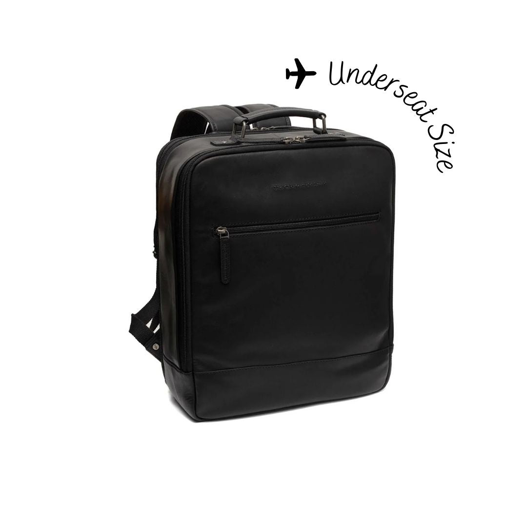 Jamaica Full-Grain Leather Travel Backpack til Kvinder in Classic 100% Full-Grain Leather - Full Exterior Front Profile View | Buy Online