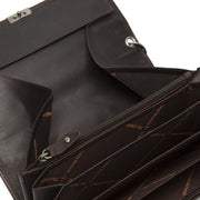 
Classic 100% Full-Grain leather Wallet - Bagfra med forstærkede læderremme og syninger