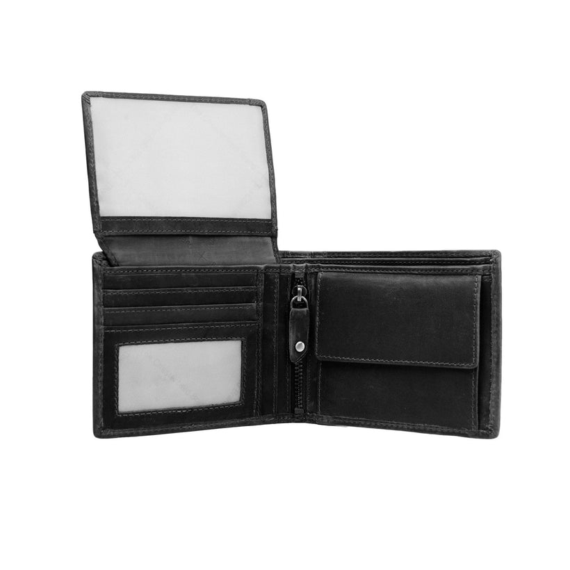 Alvina Full-Grain Leather Wallet til Mænd