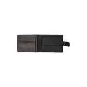 Solid Antique Brass Hardware &amp; Heavy-Duty Dual Zipper Detail on Curtis Full-Grain Leather Wallet til Mænd