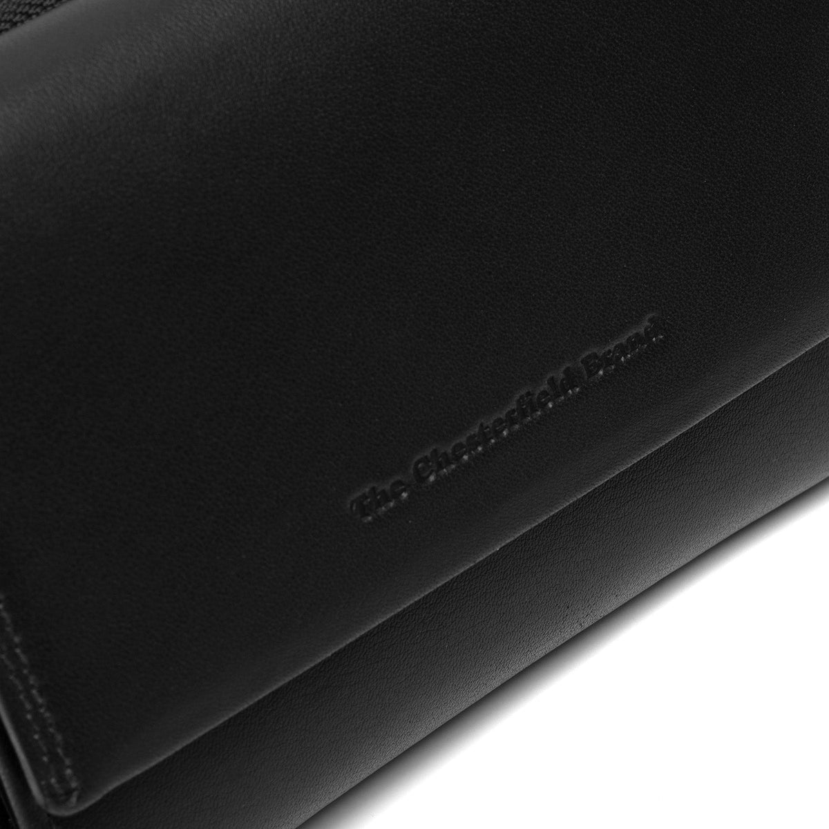 Solid Antique Brass Hardware &amp; Heavy-Duty Dual Zipper Detail on Doniva Full-Grain Leather Wallet til Kvinder