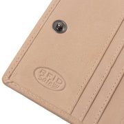 Floren Full-Grain Leather Wallet til Kvinder - Structured Side Profile Showing Gusset Depth &amp; Expansion Capacity