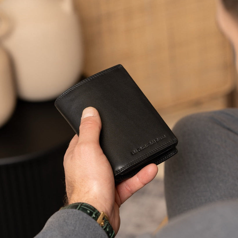 Leroy Full-Grain Leather Wallet til Mænd