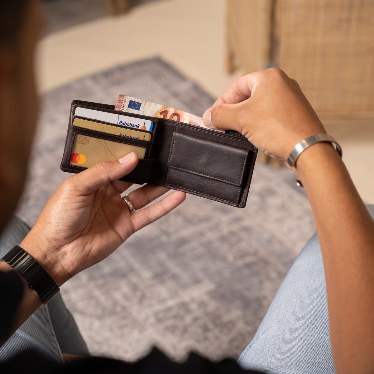Marvin Full-Grain Leather Wallet til Mænd – alternate product view 3
