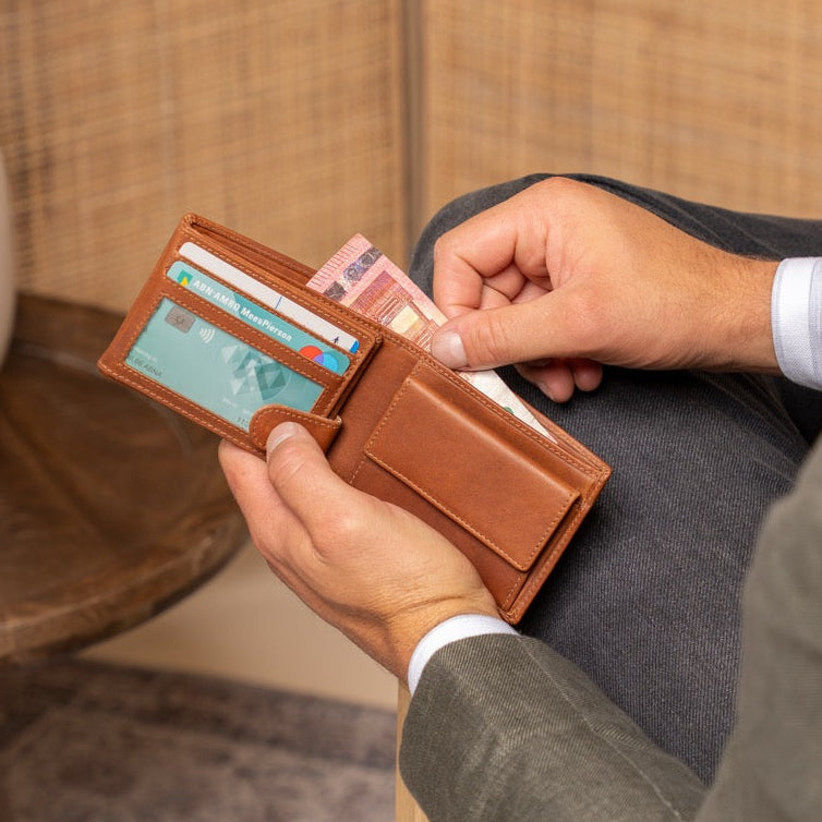 Marvin Full-Grain Leather Wallet til Mænd – alternate product view 3