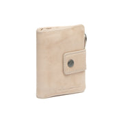 Mavona Full-Grain Leather Wallet til Kvinder in Classic 100% Full-Grain Leather - Full Exterior Front Profile View | Buy Online