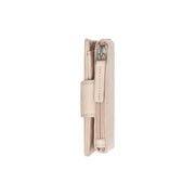 Mavona Full-Grain Leather Wallet til Kvinder - Structured Side Profile Showing Gusset Depth &amp; Expansion Capacity