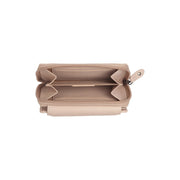 Orveta Full-Grain Leather Wallet til Kvinder - Structured Side Profile Showing Gusset Depth &amp; Expansion Capacity