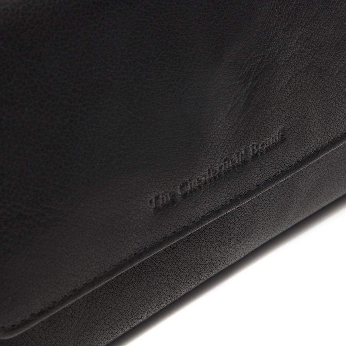 Solid Antique Brass Hardware &amp; Heavy-Duty Dual Zipper Detail on Rhodos Full-Grain Leather Wallet til Kvinder