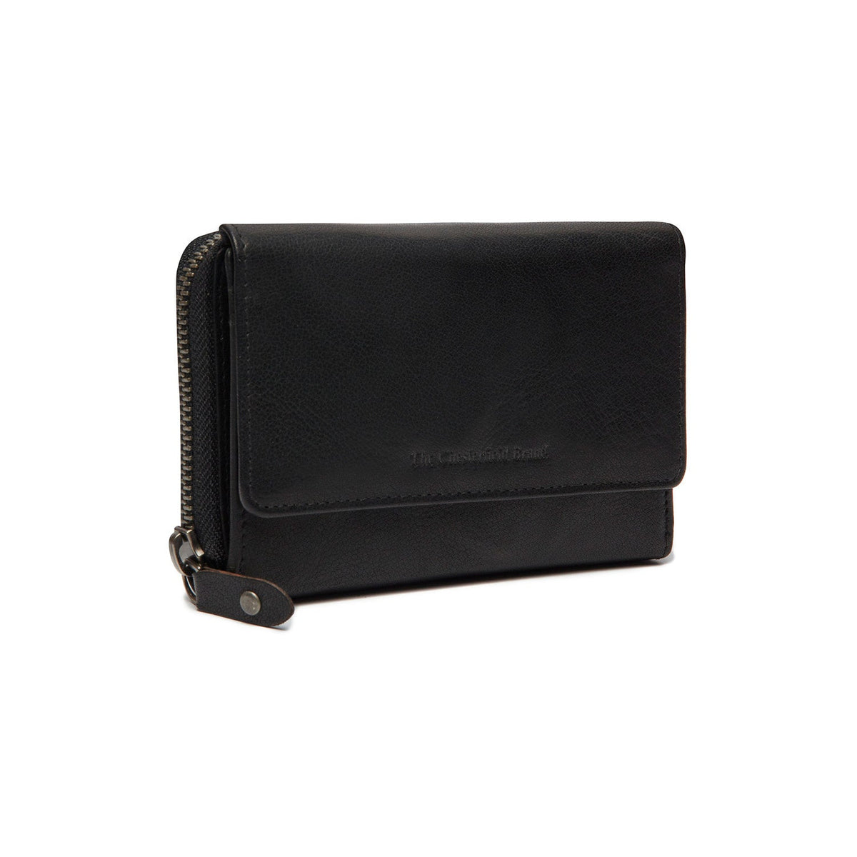 Rhodos Full-Grain Leather Wallet til Kvinder in Classic 100% Full-Grain Leather - Full Exterior Front Profile View | Buy Online