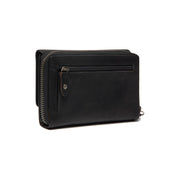Rhodos Full-Grain Leather Wallet til Kvinder - Structured Side Profile Showing Gusset Depth &amp; Expansion Capacity