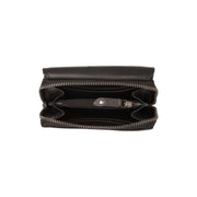 
Solid Antique Brass Hardware & Heavy-Duty Dual Zipper Detail on Salviano Læderpung