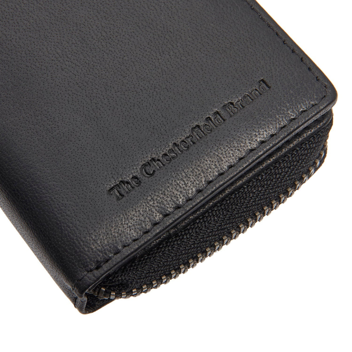 Sionel Full-Grain Leather Wallet til Kvinder - Structured Side Profile Showing Gusset Depth &amp; Expansion Capacity
