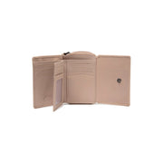 Zelan Full-Grain Leather Wallet til Kvinder - Structured Side Profile Showing Gusset Depth &amp; Expansion Capacity