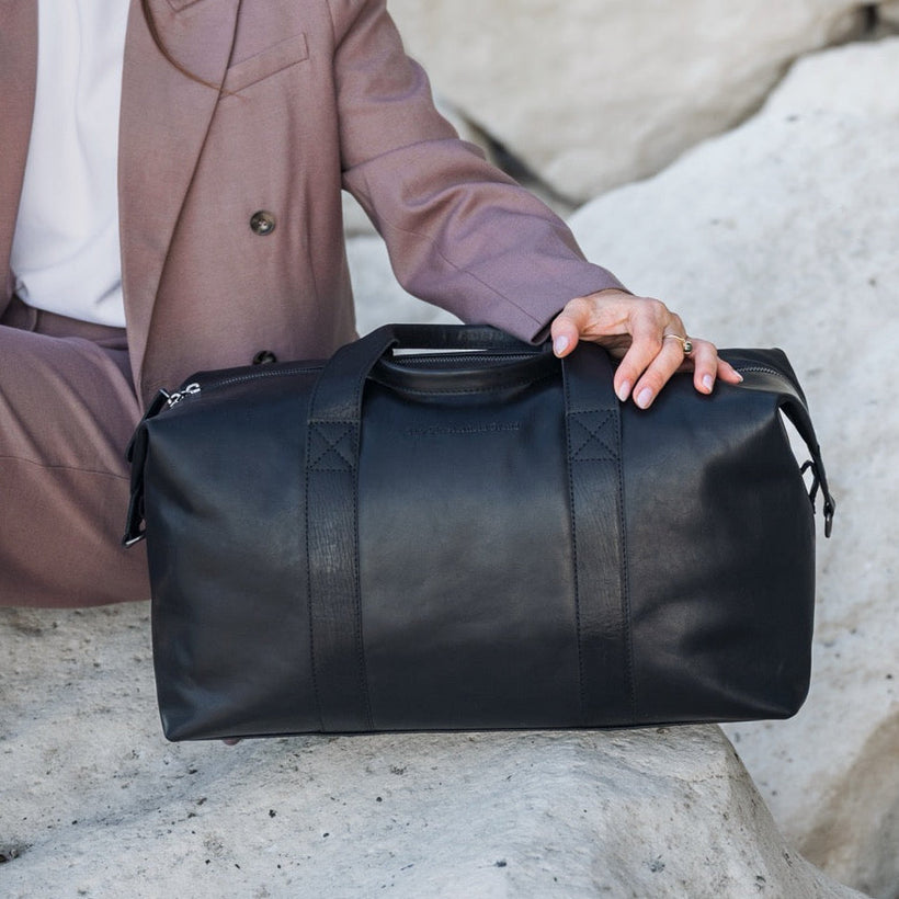 Conor Full-Grain Leather Weekender Bag til Kvinder