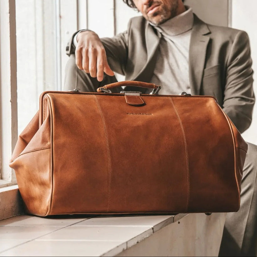 Corfu Full-Grain Leather Weekender Bag til Kvinder