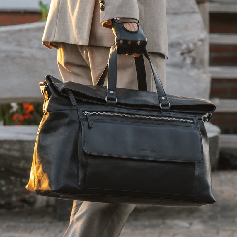 Lazio Full-Grain Leather Weekender Bag til Kvinder