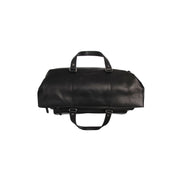 Lazio Full-Grain Leather Weekender Bag til Kvinder - Structured Side Profile Showing Gusset Depth &amp; Expansion Capacity