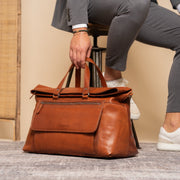 Lazio Full-Grain Leather Weekender Bag til Kvinder – alternate product view 3