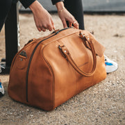 Liam Full-Grain Leather Weekender Bag til Kvinder – alternate product view 3