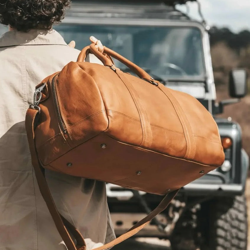 Melbourne Full-Grain Leather Weekender Bag til Kvinder – alternate product view 2
