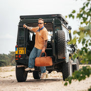 Perth Full-Grain Leather Weekender Bag til Kvinder – alternate product view 3