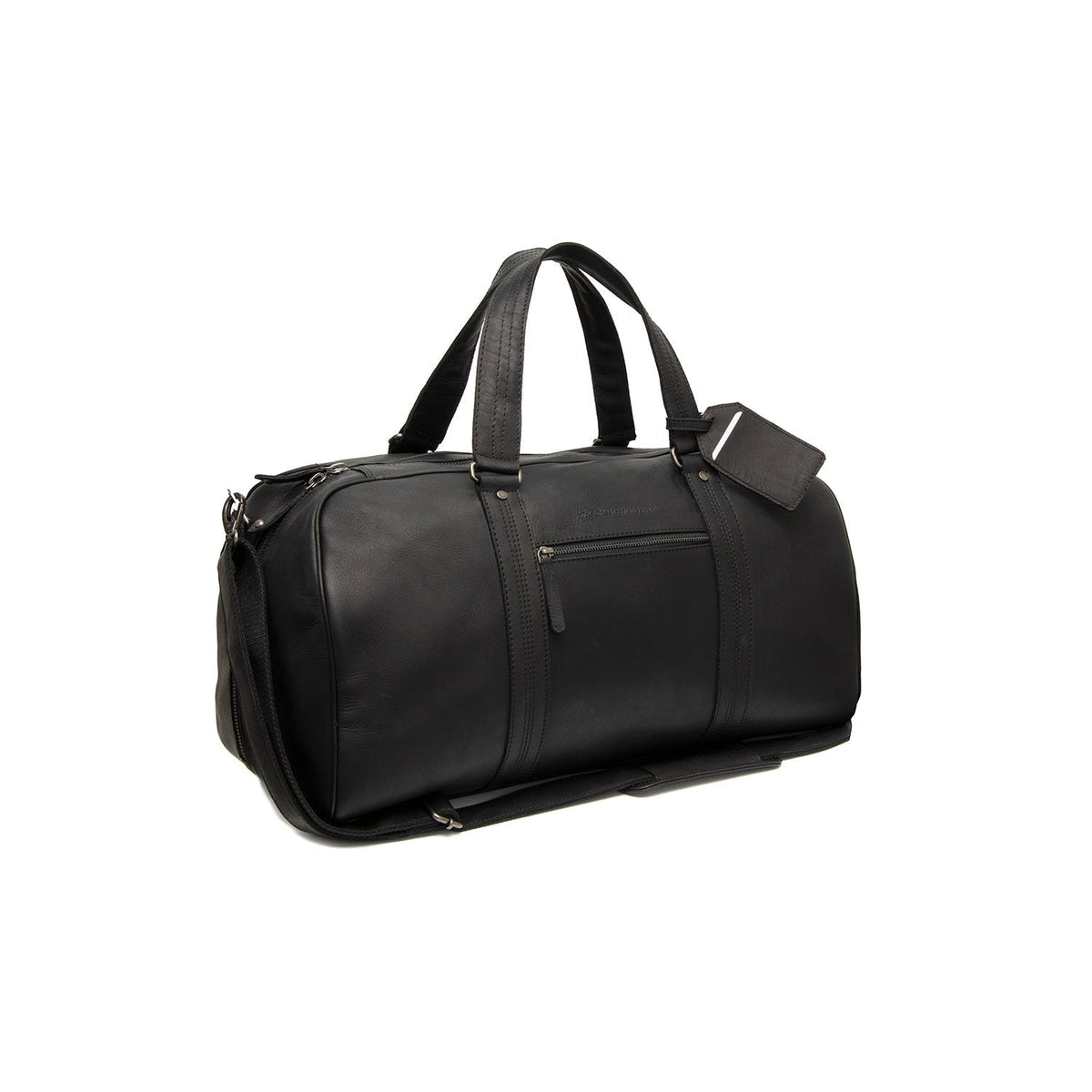 Rivaro Full-Grain Leather Weekender Bag til Kvinder in Classic 100% Full-Grain Leather - Full Exterior Front Profile View | Buy Online