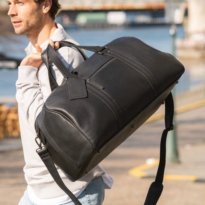 Rivaro Full-Grain Leather Weekender Bag til Kvinder
