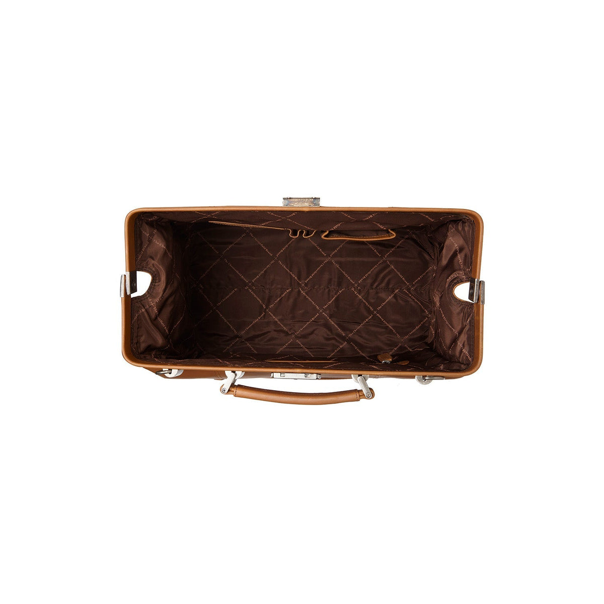 Solid Antique Brass Hardware &amp; Heavy-Duty Dual Zipper Detail on Texel Full-Grain Leather Weekender Bag til Kvinder