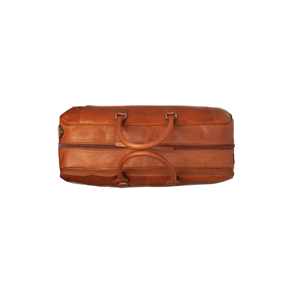 Cognac Leather Weekender Trolley Jayven til Kvinder, detail view 5