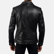 Authentic Cowhide Leather Grain Texture & Heavy-Duty Seam Stitching Detail