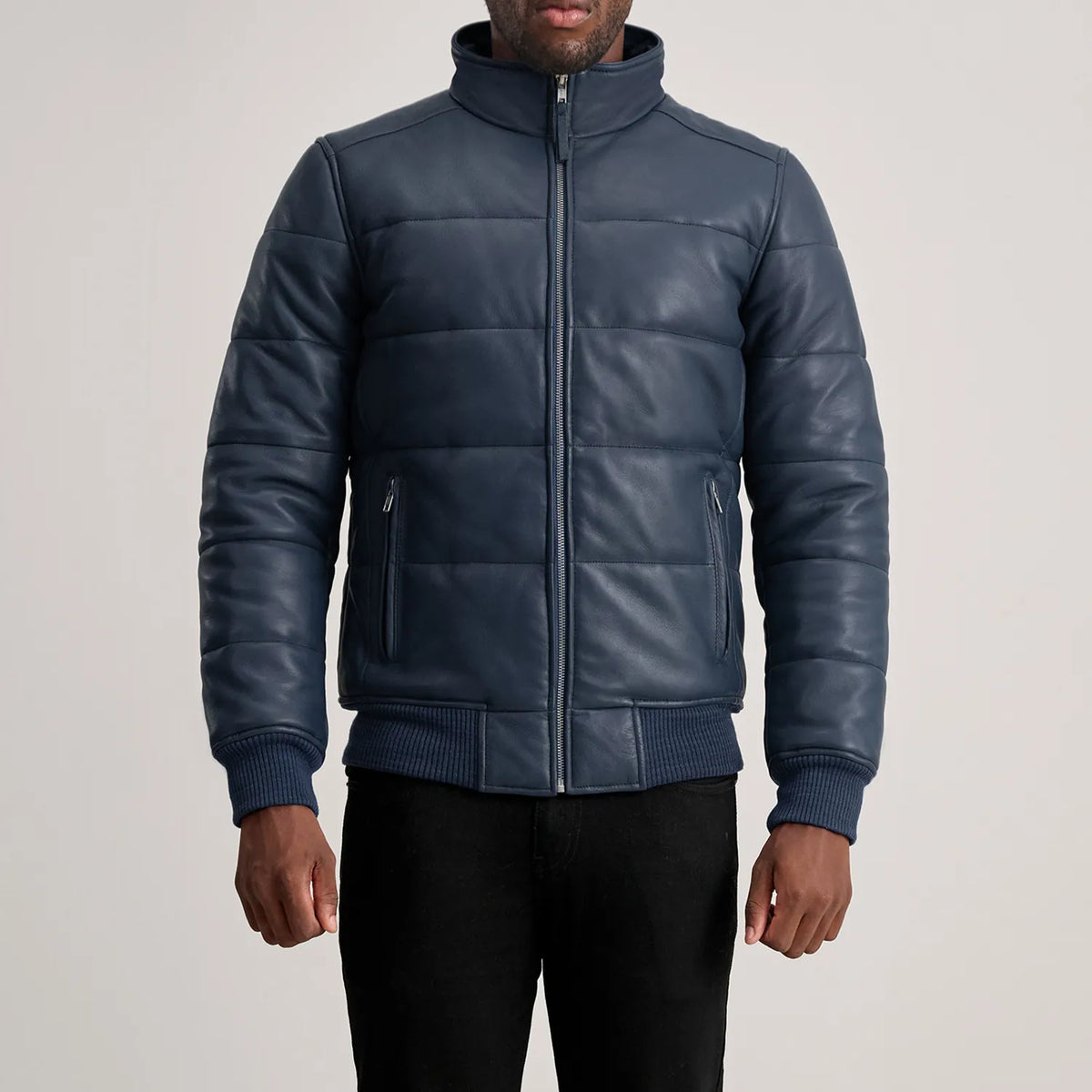 Lucas Læder Bomberjakke til Mænd – alternate product view 4
