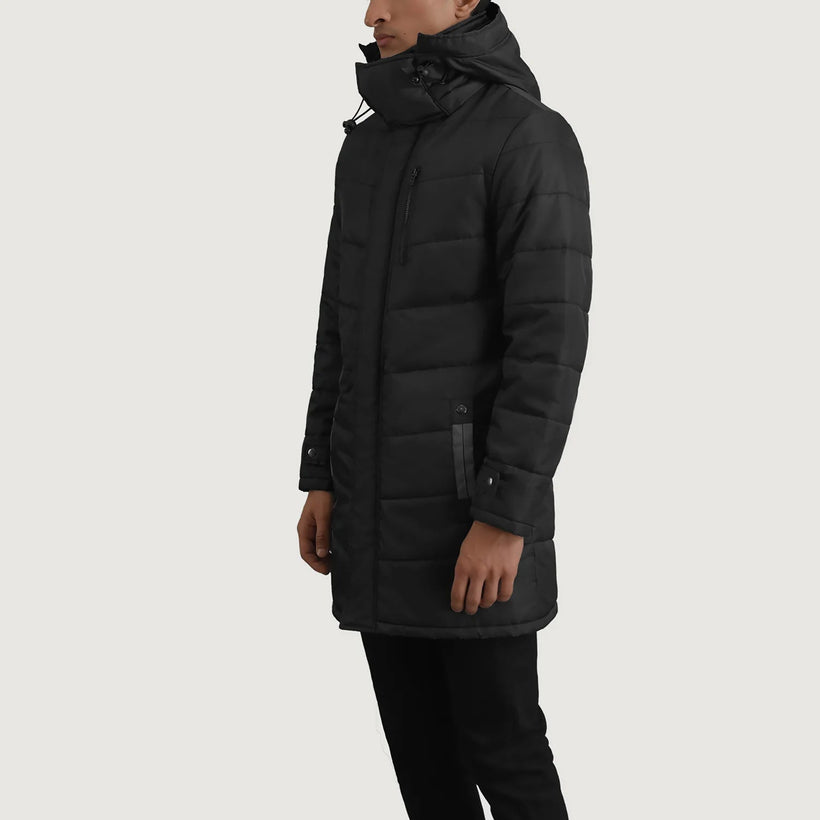 Moore Sort Hooded Parka til Mænd