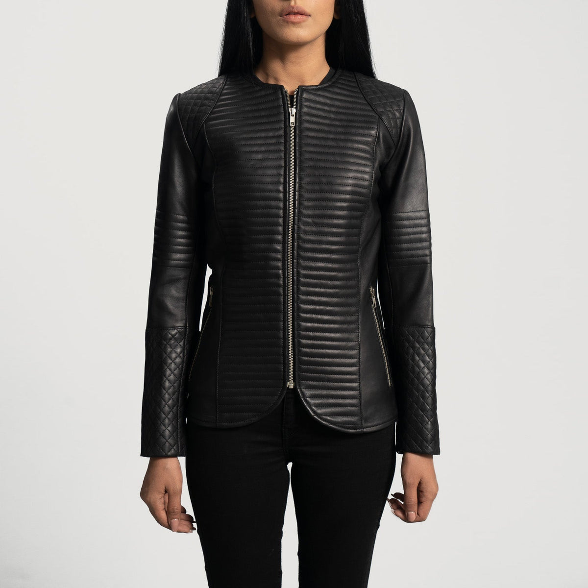 Nexi Quilted Læderjakke til Kvinder – alternate product view 4