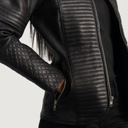 Nexi Quilted Læderjakke til Kvinder – alternate product view 6