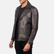 Noah Læder Bikerjakke til Mænd – alternate product view 2