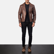 Raiden Læder Bikerjakke til Mænd – alternate product view 4